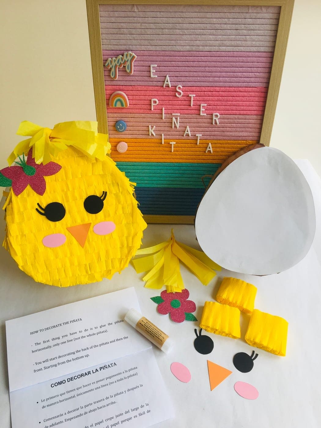Chick Easter Pinata Kit
