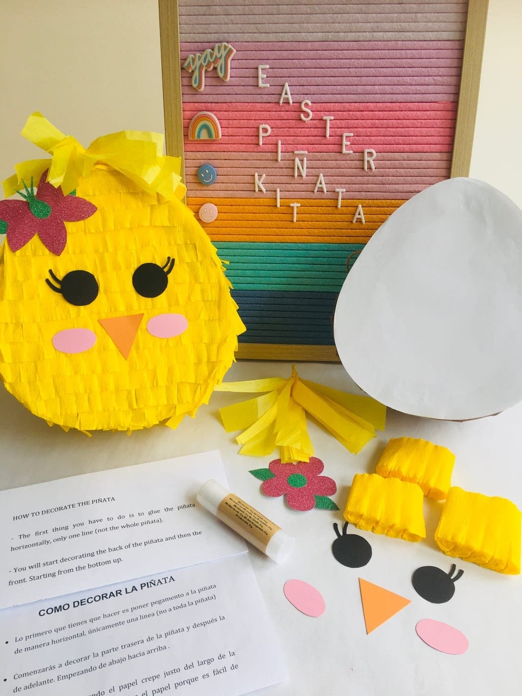 Chick Easter Pinata Kit